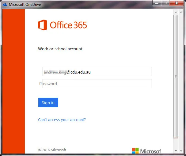 OneDrive setup 2