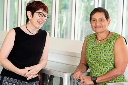 Professor Sue Kildea (left) and Associate Professor Yvette Roe: redesigning maternity services for better outcomes for First Australians